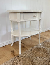 Load image into Gallery viewer, Vintage Harrods Faux Bamboo Bedside Table / Lamp Table