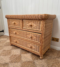 Load image into Gallery viewer, Vintage Wicker Chest of Drawers