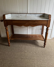 Load image into Gallery viewer, Antique Washstand with Marble Top
