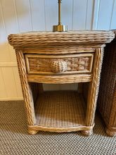 Load image into Gallery viewer, Vintage Wicker Bedside Tables