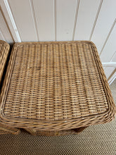Load image into Gallery viewer, Vintage Wicker Bedside Tables