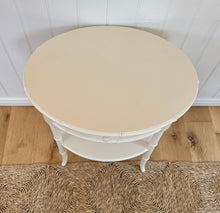 Load image into Gallery viewer, Vintage Harrods Faux Bamboo Bedside Table / Lamp Table