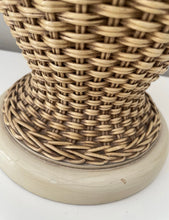 Load image into Gallery viewer, Vintage Braided Rattan Table Lamp Base