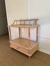 Load image into Gallery viewer, Faux Bamboo Bedside Table