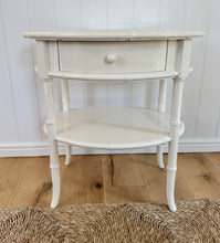 Load image into Gallery viewer, Vintage Harrods Faux Bamboo Bedside Table / Lamp Table