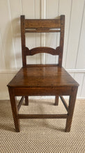 Load image into Gallery viewer, Antique Solid Oak Arts & Craft Chair