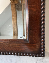 Load image into Gallery viewer, Antique Mahogany Bobbin Bead Mirror