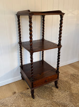 Load image into Gallery viewer, Antique Oak Batley Twist Whatnot.