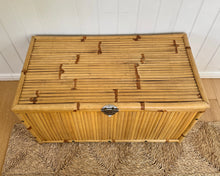 Load image into Gallery viewer, Vintage Bamboo Storage Chest