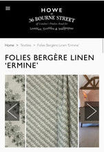 Load image into Gallery viewer, Large Armchair in Howe London - Folies Bergere Linen ‘Ermine’