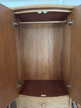 Load image into Gallery viewer, Vintage Wicker and Rattan Wardrobe