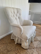 Load image into Gallery viewer, A Beautiful Antique Upholstered Slipper Chair
