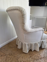 Load image into Gallery viewer, A Beautiful Antique Upholstered Slipper Chair
