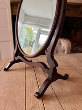 Load image into Gallery viewer, Antique Mahogany Swing Mirror
