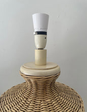 Load image into Gallery viewer, Vintage Braided Rattan Table Lamp Base
