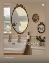 Load image into Gallery viewer, Vintage bobbin beaded bow mirror
