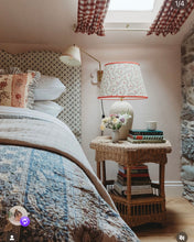 Load image into Gallery viewer, Vintage Rattan Two Tier Side Table
