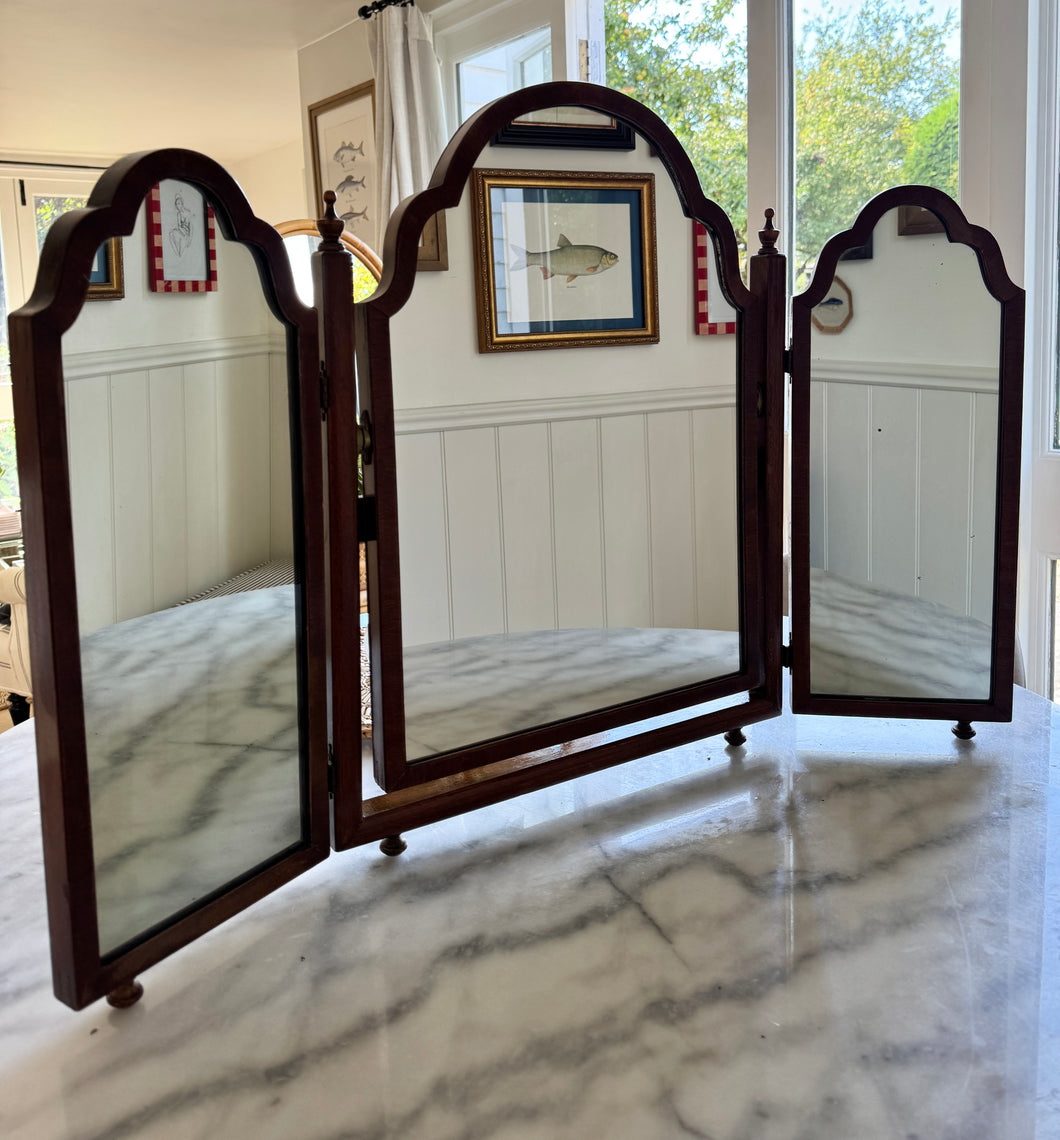 Antique Mahogany Mirror