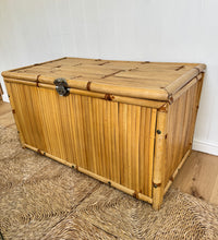 Load image into Gallery viewer, Vintage Bamboo Storage Chest
