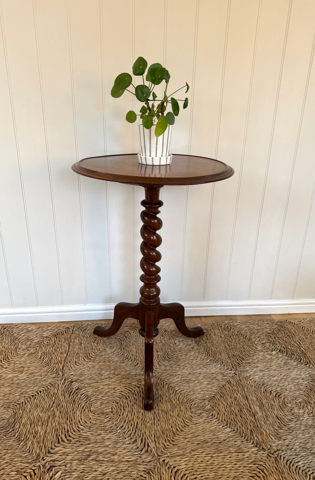 Antique Mahogany Barley Twist side table