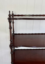 Load image into Gallery viewer, Antique Mahogany Scalloped Tiered Etagere
