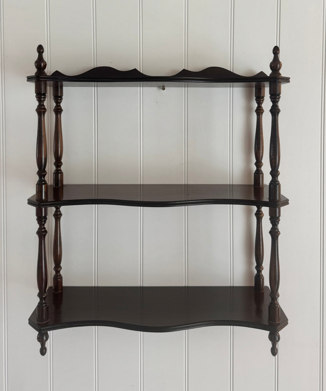 Vintage Mahogany Wall Shelf