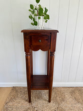 Load image into Gallery viewer, Scalloped edge side table with drawer
