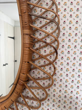 Load image into Gallery viewer, Vintage Italian ‘Franco Albini’ Rattan Mirror
