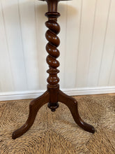 Load image into Gallery viewer, Antique Mahogany Barley Twist side table
